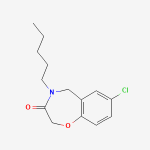 7-chloro-4-pentyl-4,5-dihydro-1,4-benzoxazepin-3(2H)-one