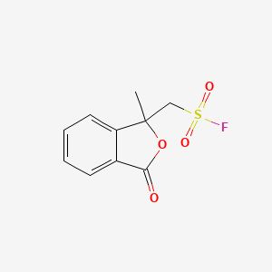 molecular formula C10H9FO4S B2653186 (1-Methyl-3-oxo-2-benzofuran-1-yl)methanesulfonyl fluoride CAS No. 2305290-60-0