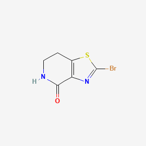 molecular formula C6H5BrN2OS B2653191 2-Bromo-6,7-dihydro-5H-[1,3]thiazolo[4,5-c]pyridin-4-one CAS No. 1824620-38-3