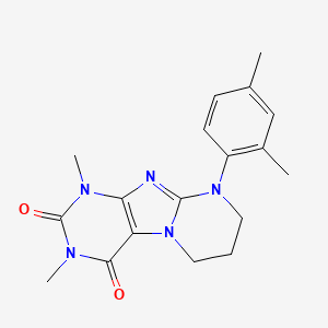 9-(2,4-dimethylphenyl)-1,3-dimethyl-6,7,8,9-tetrahydropyrimido[2,1-f]purine-2,4(1H,3H)-dione