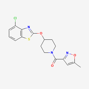 (4-((4-Chlorobenzo[d]thiazol-2-yl)oxy)piperidin-1-yl)(5-methylisoxazol-3-yl)methanone