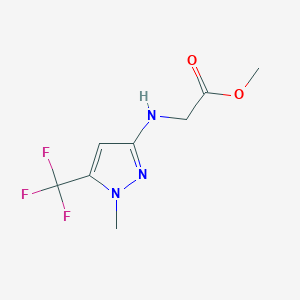 Methyl 2-[[1-methyl-5-(trifluoromethyl)pyrazol-3-yl]amino]acetate