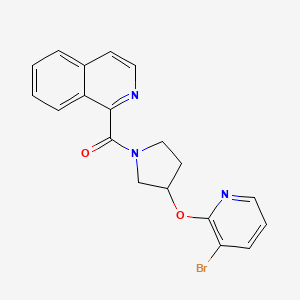 (3-((3-Bromopyridin-2-yl)oxy)pyrrolidin-1-yl)(isoquinolin-1-yl)methanone