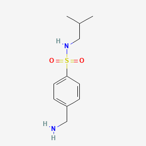 4-(aminomethyl)-N-(2-methylpropyl)benzene-1-sulfonamide