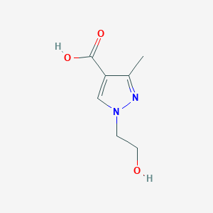1-(2-hydroxyethyl)-3-methyl-1H-pyrazole-4-carboxylic acid
