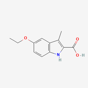 molecular formula C12H13NO3 B2653261 5-Ethoxy-3-methyl-1H-indole-2-carboxylic acid CAS No. 57291-56-2