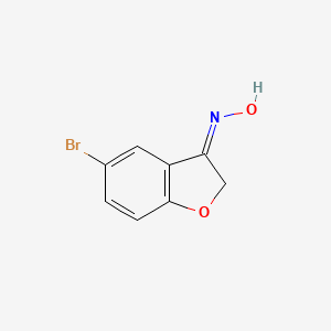 molecular formula C8H6BrNO2 B2653264 (Z)-5-bromobenzofuran-3(2H)-one oxime CAS No. 1937343-64-0