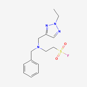 2-[Benzyl-[(2-ethyltriazol-4-yl)methyl]amino]ethanesulfonyl fluoride