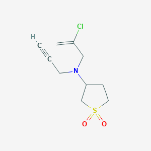 3-[(2-Chloroprop-2-en-1-yl)(prop-2-yn-1-yl)amino]-1lambda6-thiolane-1,1-dione