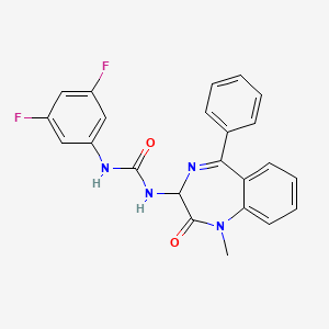 1-(3,5-difluorophenyl)-3-(1-methyl-2-oxo-5-phenyl-2,3-dihydro-1H-1,4-benzodiazepin-3-yl)urea
