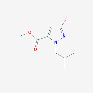 molecular formula C9H13IN2O2 B2653311 methyl 3-iodo-1-isobutyl-1H-pyrazole-5-carboxylate CAS No. 2226182-61-0