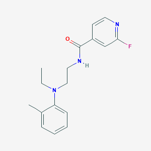 molecular formula C17H20FN3O B2653434 N-{2-[ethyl(2-methylphenyl)amino]ethyl}-2-fluoropyridine-4-carboxamide CAS No. 1281086-38-1