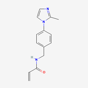 N-[[4-(2-Methylimidazol-1-yl)phenyl]methyl]prop-2-enamide