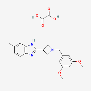2-(1-(3,5-dimethoxybenzyl)azetidin-3-yl)-5-methyl-1H-benzo[d]imidazole oxalate