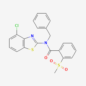 N-benzyl-N-(4-chlorobenzo[d]thiazol-2-yl)-2-(methylsulfonyl)benzamide