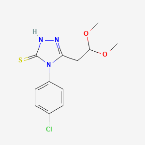 4-(4-chlorophenyl)-5-(2,2-dimethoxyethyl)-4H-1,2,4-triazole-3-thiol