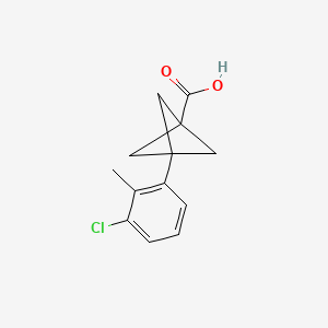 3-(3-Chloro-2-methylphenyl)bicyclo[1.1.1]pentane-1-carboxylic acid
