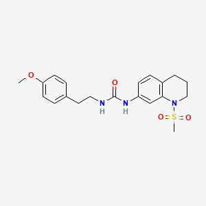 1-(4-Methoxyphenethyl)-3-(1-(methylsulfonyl)-1,2,3,4-tetrahydroquinolin-7-yl)urea