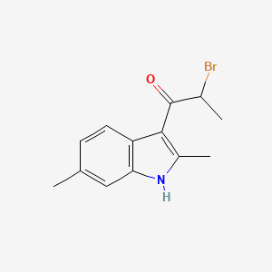 2-bromo-1-(2,6-dimethyl-1H-indol-3-yl)propan-1-one