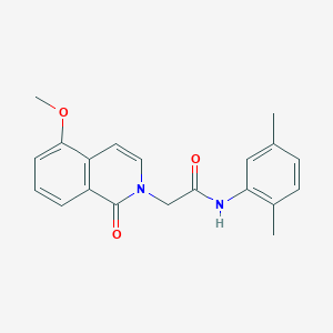 molecular formula C20H20N2O3 B2653591 N-(2,5-dimethylphenyl)-2-(5-methoxy-1-oxo-1,2-dihydroisoquinolin-2-yl)acetamide CAS No. 868223-35-2