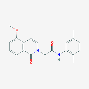 N-(2,5-dimethylphenyl)-2-(5-methoxy-1-oxoisoquinolin-2-yl)acetamide