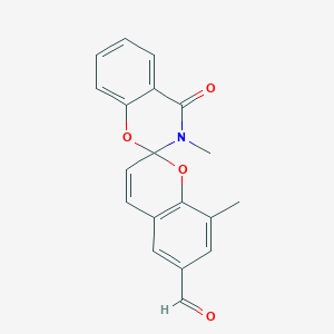 3,8'-Dimethyl-4-oxospiro[1,3-benzoxazine-2,2'-chromene]-6'-carbaldehyde