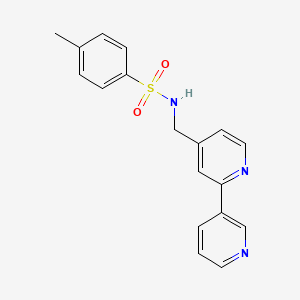 N-([2,3'-bipyridin]-4-ylmethyl)-4-methylbenzenesulfonamide