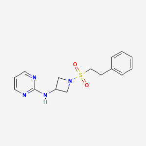N-(1-(phenethylsulfonyl)azetidin-3-yl)pyrimidin-2-amine