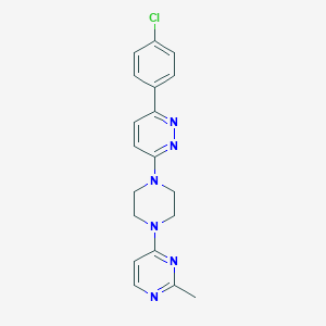 3-(4-Chlorophenyl)-6-[4-(2-methylpyrimidin-4-yl)piperazin-1-yl]pyridazine
