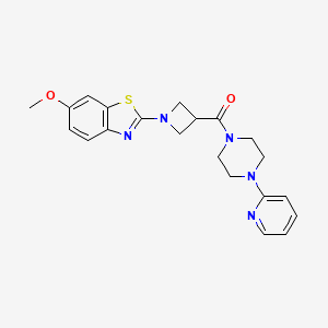 (1-(6-Methoxybenzo[d]thiazol-2-yl)azetidin-3-yl)(4-(pyridin-2-yl)piperazin-1-yl)methanone
