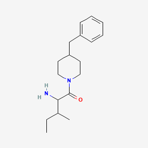molecular formula C18H28N2O B2653672 2-Amino-1-(4-benzylpiperidin-1-yl)-3-methylpentan-1-one CAS No. 1008050-64-3
