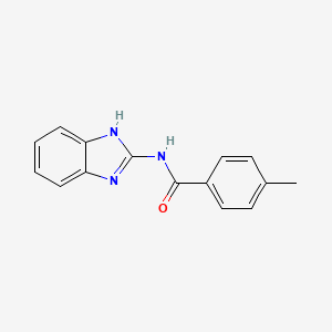 molecular formula C15H13N3O B2653679 N-(1H-benzimidazol-2-yl)-4-methylbenzamide CAS No. 55842-44-9