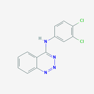 molecular formula C13H8Cl2N4 B2653684 N-(3,4-dichlorophenyl)-1,2,3-benzotriazin-4-amine CAS No. 477866-23-2
