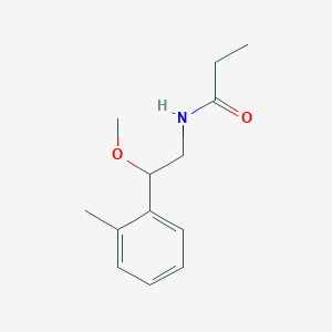 molecular formula C13H19NO2 B2653685 N-(2-methoxy-2-(o-tolyl)ethyl)propionamide CAS No. 1797087-30-9
