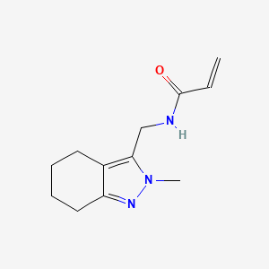 N-[(2-methyl-4,5,6,7-tetrahydro-2H-indazol-3-yl)methyl]prop-2-enamide