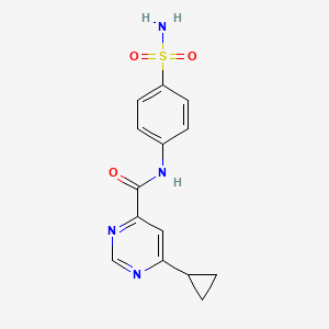 6-Cyclopropyl-N-(4-sulfamoylphenyl)pyrimidine-4-carboxamide