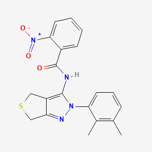N-(2-(2,3-dimethylphenyl)-4,6-dihydro-2H-thieno[3,4-c]pyrazol-3-yl)-2-nitrobenzamide