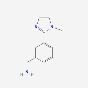 [3-(1-methyl-1H-imidazol-2-yl)phenyl]methanamine