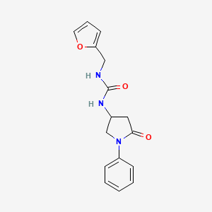 1-(Furan-2-ylmethyl)-3-(5-oxo-1-phenylpyrrolidin-3-yl)urea