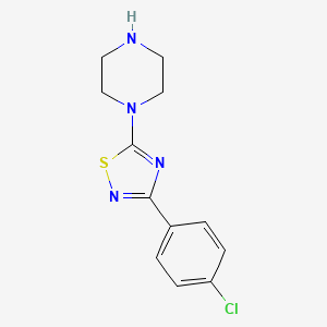 3-(4-Chlorophenyl)-5-(piperazin-1-yl)-1,2,4-thiadiazole