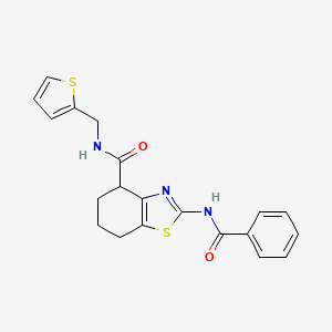 2-benzamido-N-(thiophen-2-ylmethyl)-4,5,6,7-tetrahydrobenzo[d]thiazole-4-carboxamide
