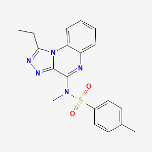 N-(1-ethyl-[1,2,4]triazolo[4,3-a]quinoxalin-4-yl)-N,4-dimethylbenzenesulfonamide