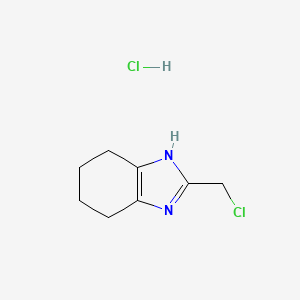 2-(chloromethyl)-4,5,6,7-tetrahydro-1H-benzimidazole hydrochloride