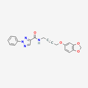 N-(4-(benzo[d][1,3]dioxol-5-yloxy)but-2-yn-1-yl)-2-phenyl-2H-1,2,3-triazole-4-carboxamide