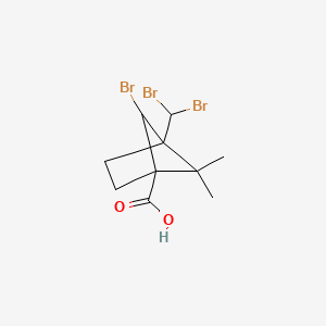 6-Bromo-4-(dibromomethyl)-5,5-dimethylbicyclo[2.1.1]hexane-1-carboxylic acid