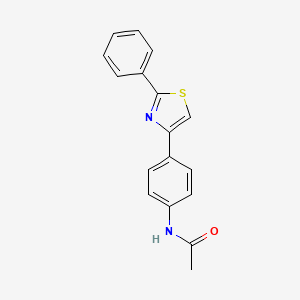 molecular formula C17H14N2OS B2653836 N-(4-(2-phenylthiazol-4-yl)phenyl)acetamide CAS No. 75129-17-8