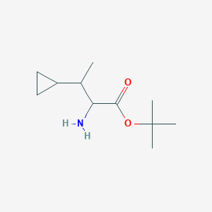B2653893 Tert-butyl 2-amino-3-cyclopropylbutanoate CAS No. 2248256-85-9