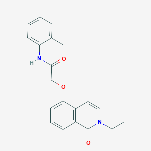 molecular formula C20H20N2O3 B2653908 2-((2-ethyl-1-oxo-1,2-dihydroisoquinolin-5-yl)oxy)-N-(o-tolyl)acetamide CAS No. 903359-79-5