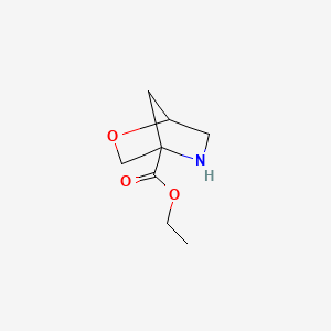 B2653963 Ethyl 2-oxa-5-azabicyclo[2.2.1]heptane-4-carboxylate CAS No. 2248261-49-4