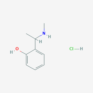molecular formula C9H14ClNO B2653971 2-[1-(Methylamino)ethyl]phenol hydrochloride CAS No. 1094600-71-1